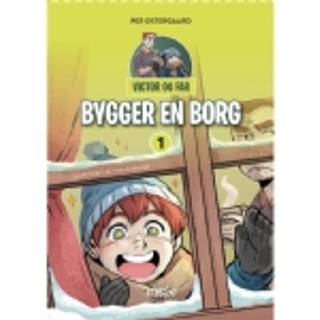 Victor og far bygger en borg