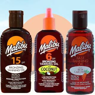 Malibu Tanning Oil SPF15, 200 ml.