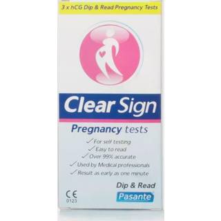 Pasante Clear Sign hCG Dip Pregnancy Test 3pcs
