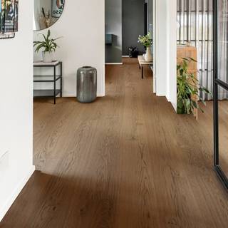 Bjelin Woodura Plank - Eg Lindby Xxl, Shadow Brown Børstet Matlak