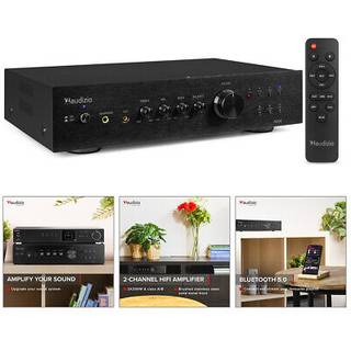 AD220B 2-kanals HiFi-forstærker Sort TILBUD NU