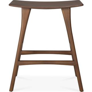 Ethnicraft Osso Counter høj taburet 67 cm Lakeret teak