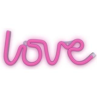 Forever Light Neon Skilt LED - Lyserødt Lys m. Love Motiv