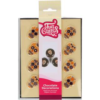 Chokoladedekorationer Kranie - 12 stk. FunCakes