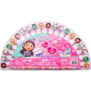 Gabby's Dollhouse Kids Licensing - Gabby's Dollhouse - Sæt med 20 blyanter/farveblyanter (033707053)