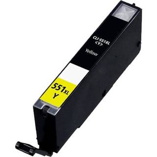 Canon CLI-551XLY / 6446B001 gul XL blækpatron - Kompatibel
