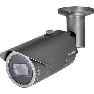 Hanwha Vision Bullet Kamera QNO-6082R 3,2 - 10,0mm Überwachungskamera mit 2 Megapixel Auflösung. professionelle Kamera für außen - anthrazit"silber