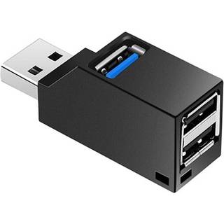 USB 3.0 Hub Splitter 1x3 - 1x USB 3.0, 2x USB 2.0 - Sort
