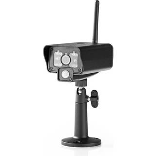 Nedis - Digital trådløs kamera | 2.4 GHz | VGA | Indendørs og Udendørs | Nattesyn: 5.00 m | Betragningsvinkel: 73 ° | Sort | IP54 - CSWL1C20CBK