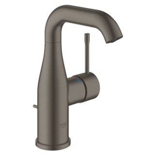 GROHE Essence etgrebs håndvaskarmatur 114 mm tud m/bv, børstet Hard Graphite messing