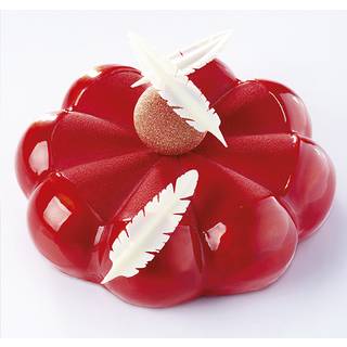 Kageform i silikone 3D -kage, KE015, Bombée, Ø18CM - Pavoni
