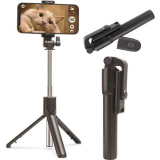 Setty Bluetooth Selfie Stick med stativ, 67cm - Sort