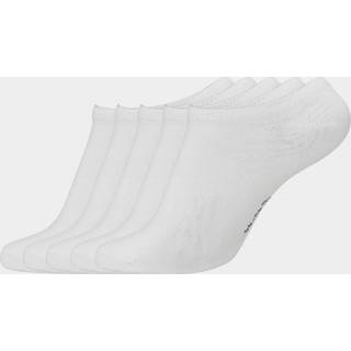 5 par hvide footies i bambus fra Copenhagen Bamboo, 45-49