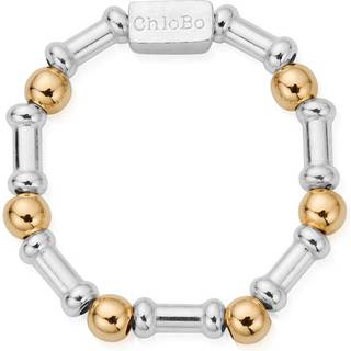 ChloBo Gold Plated Rhythm of Water Ring - Gold - Silver