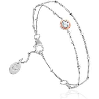 Clogau® Celebration Sterling Silver Double-Chain Bracelet with Topaz
