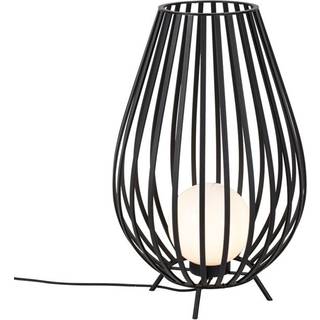 Design gulvlampe sort med opal 70 cm - Angela