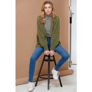Noella Fora Knit Cardigan Army