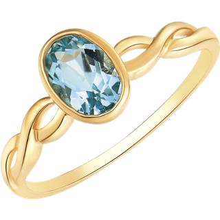 8 Karat Guld Ring fra Støvring Design med Topas
