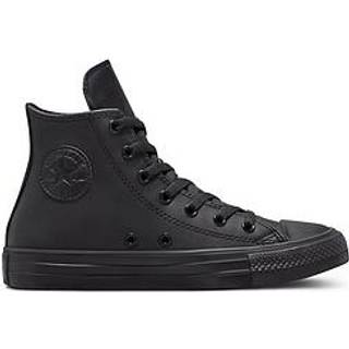 Converse Converse Black Leather High Top Youth Trainers