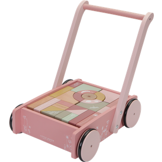 Vogn med klodser - Rosa