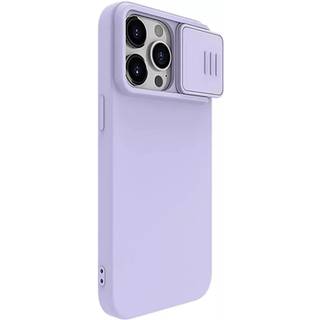 Nillkin CamShield Silky Silikone Cover (iPhone 15 Plus) - Lila