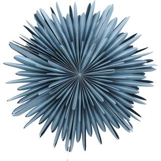 Sälen julestjerne med lys papir Ø80cm pendel blå.