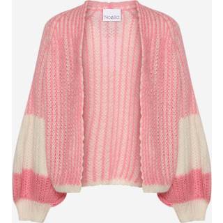 Noella Liana Knit Cardigan White/Rose