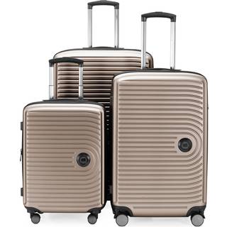 MITTE - 3er Koffer-Set Hartschale Champagner matt, TSA, (55cm, 68cm & 77cm), 271 Liter