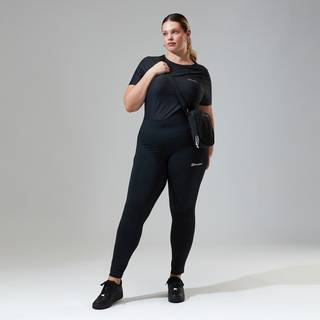 Berghaus Logo Tights Dame, Black - 14