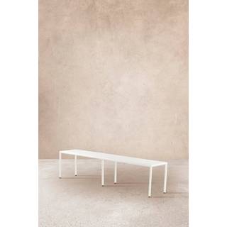 MENTON bænk 180 cm - Hvid