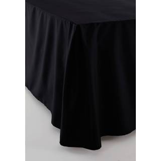 ZACK SATIN sengekappe med satin 60 cm økologisk - Sort