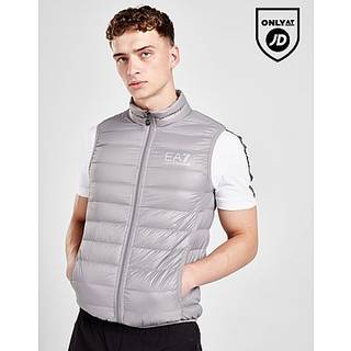 EA7 Herren Daunenweste grau unifarben