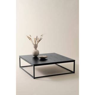 LYCKAN sofabord 100x100 cm - højde 30 cm - Sort