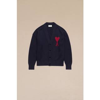 Ami Paris Ami De CÅur virgin wool cardigan - blue - EU 50