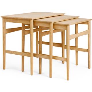 Bistade CH004 i egetræ, sæt med 3