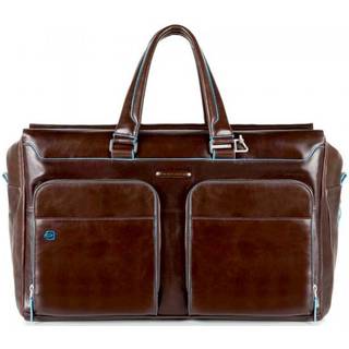 Piquadro Blue Square Weekendtaske mahogni