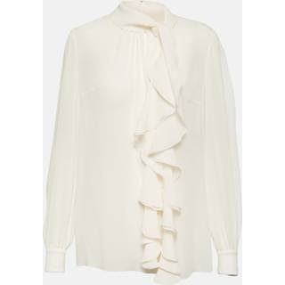 Dolce&Gabbana Ruffled silk blouse - beige - M