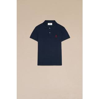 Ami Paris Ami De CÅur cotton piquÃ© polo shirt - blue - EU 48