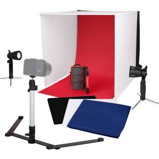 Caruba Portable photo studio with separate LED lamps 40x40x40cm