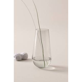 JAQUELINE glasvase - højde 36 cm - Grå