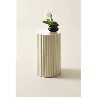 LUNDEN sidebord ø 30 cm - lav - Hvid