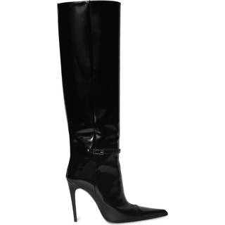 Saint Laurent Vendome 110 leather knee-high boots - black - EU 37