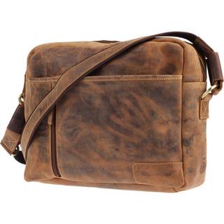 Umhängetasche Leder 32x25cm Vintage 1653 | Greenburry.de