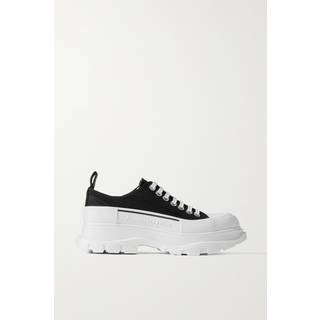 McQueen Tread Slick canvas platform sneakers - black - EU 39