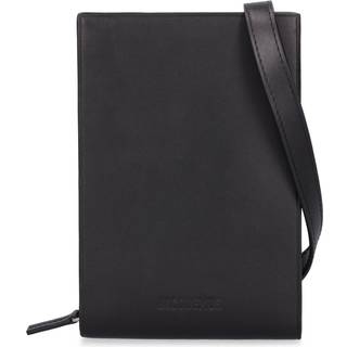Jacquemus Le Gadju leather wallet with strap - black - One Size