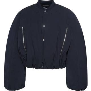 Jacquemus Le Bomber Croissant cropped jacket - blue - EU 54