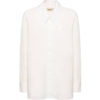 Khaite Lago cotton poplin shirt - white - L