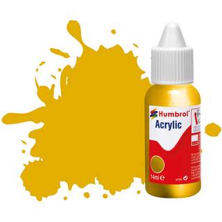 HUMBROL ACRYLIC DROPPER BOTTLE 14ML No 16 Gold - Metallic