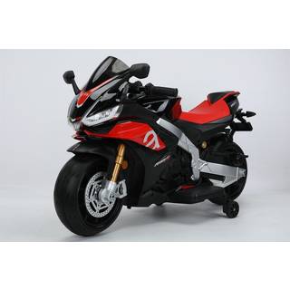 Aprilia RS V4 motorcykel, 2 x 12V, sort
