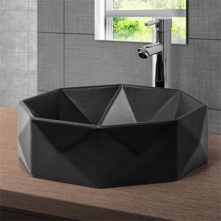 ML-Design keramisk håndvask med hvid glans, Ø 42x13,5 cm